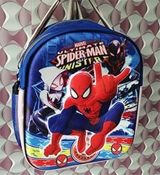 3D Spiderman Cotton Baby School Bag